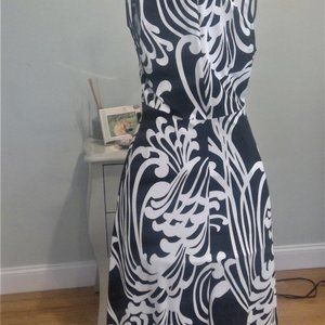 Black and white maxi dress